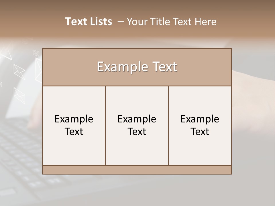 Communication Type Finger PowerPoint Template