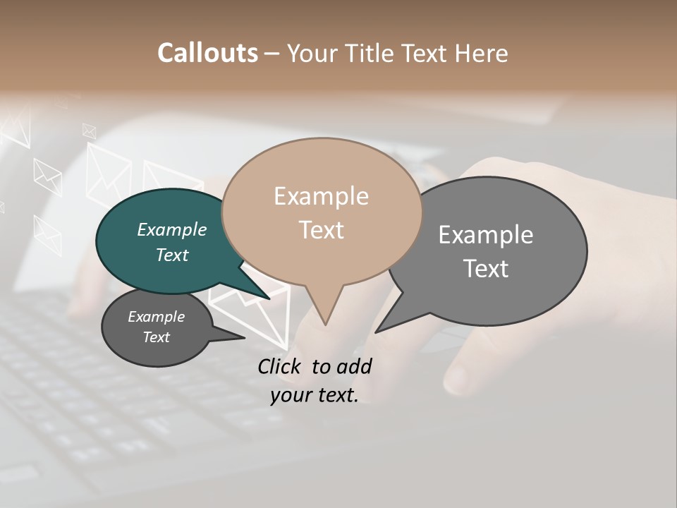 Communication Type Finger PowerPoint Template