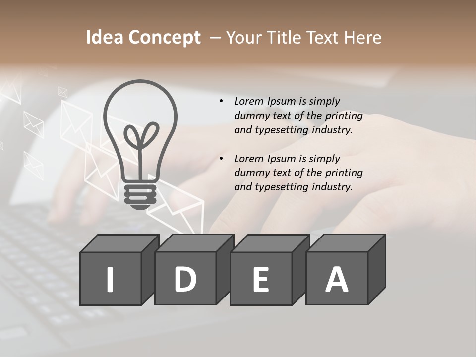 Communication Type Finger PowerPoint Template