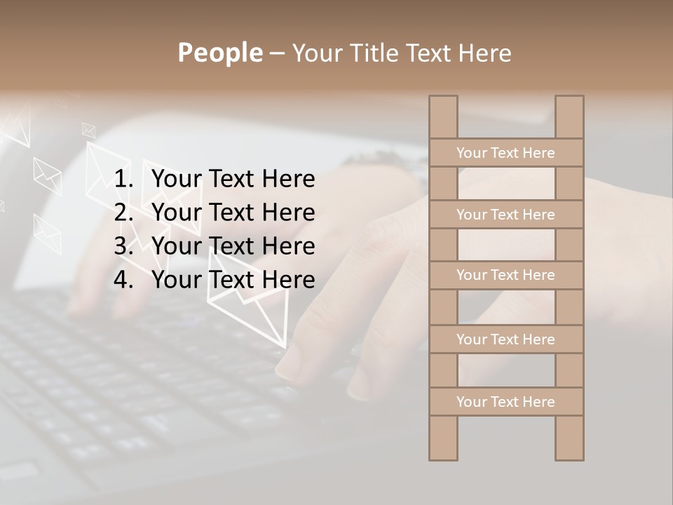 Communication Type Finger PowerPoint Template