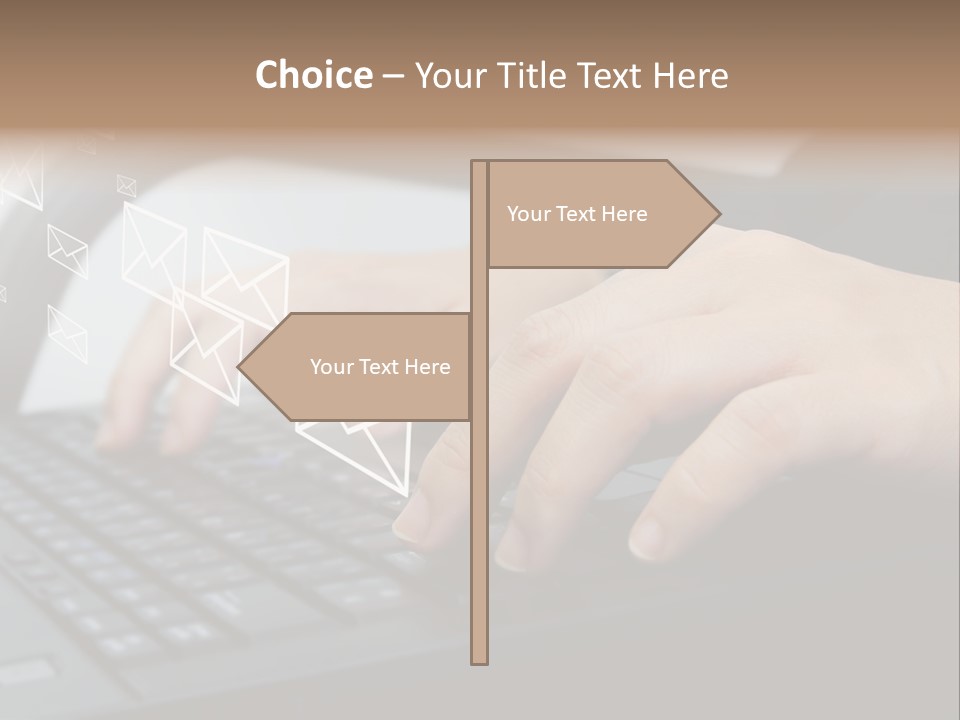 Communication Type Finger PowerPoint Template
