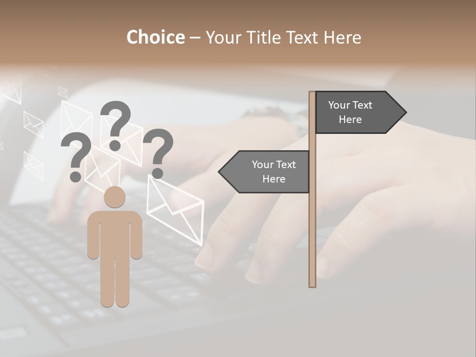 Communication Type Finger PowerPoint Template