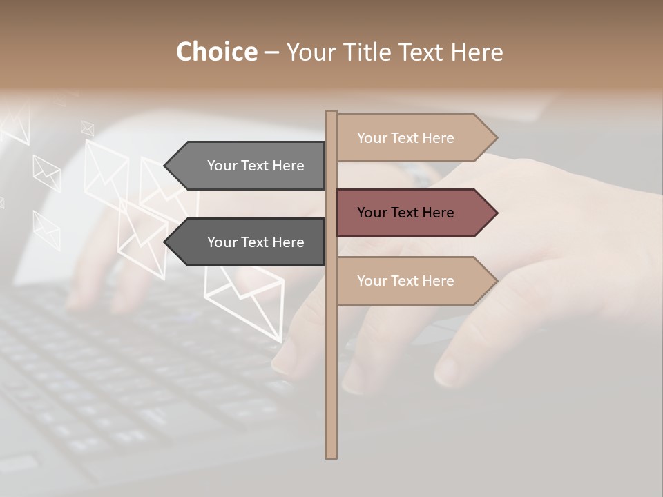 Communication Type Finger PowerPoint Template