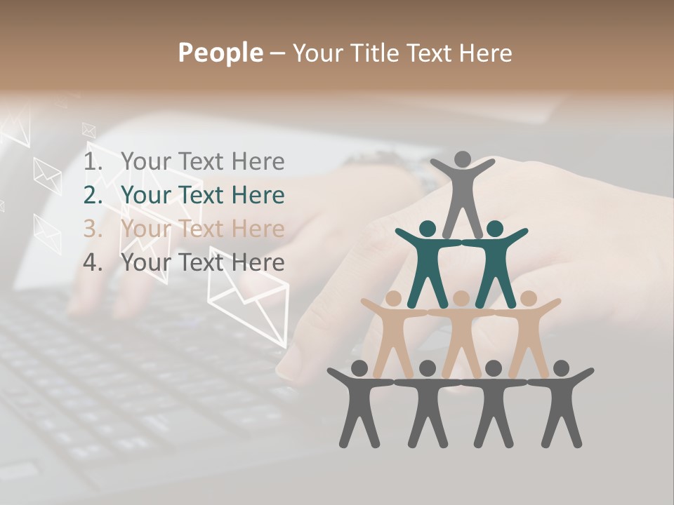 Communication Type Finger PowerPoint Template