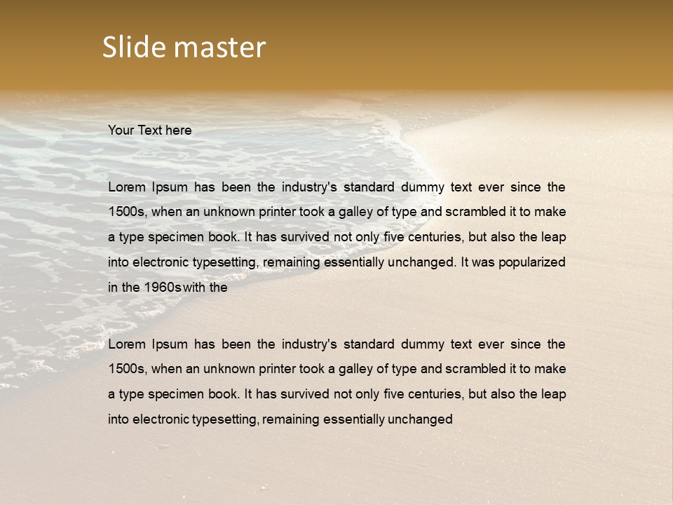 Texture Warm Foam PowerPoint Template