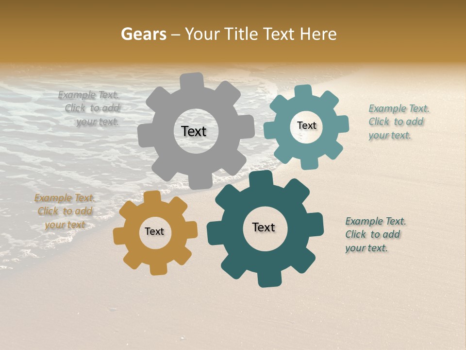 Texture Warm Foam PowerPoint Template