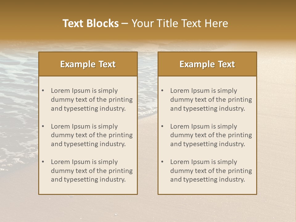 Texture Warm Foam PowerPoint Template