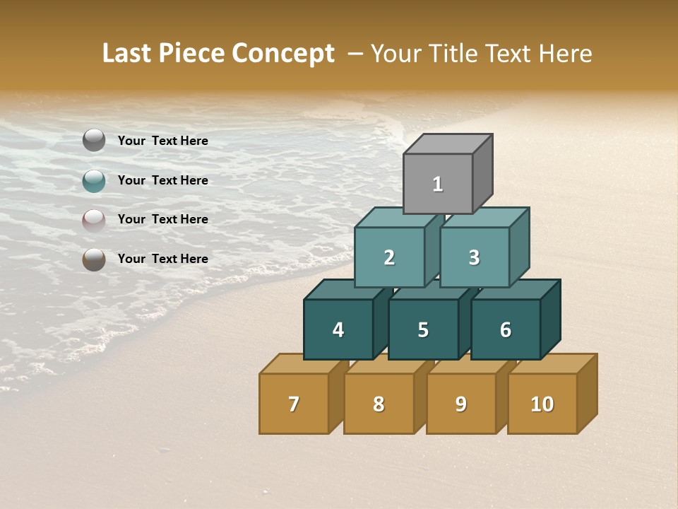 Texture Warm Foam PowerPoint Template