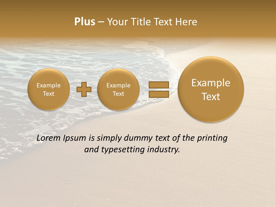 Texture Warm Foam PowerPoint Template