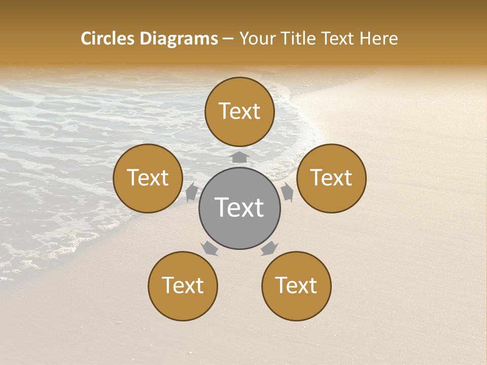 Texture Warm Foam PowerPoint Template