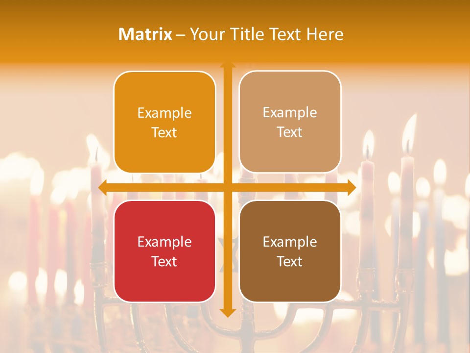 Seasonal Menorah Traditional PowerPoint Template
