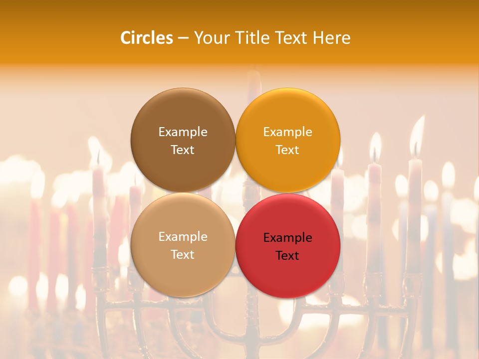 Seasonal Menorah Traditional PowerPoint Template