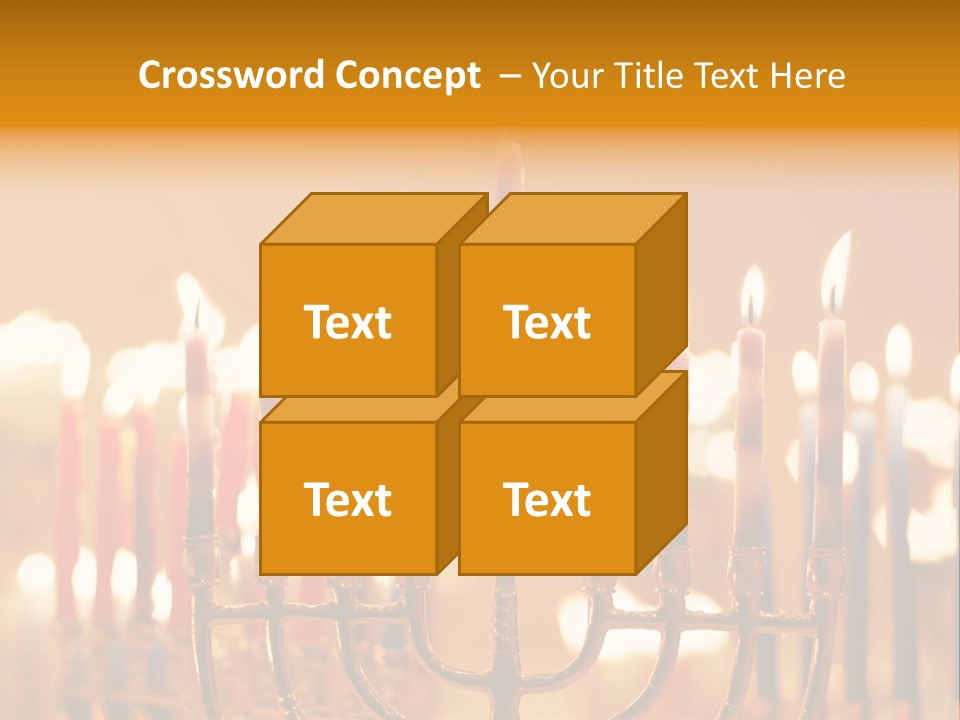 Seasonal Menorah Traditional PowerPoint Template