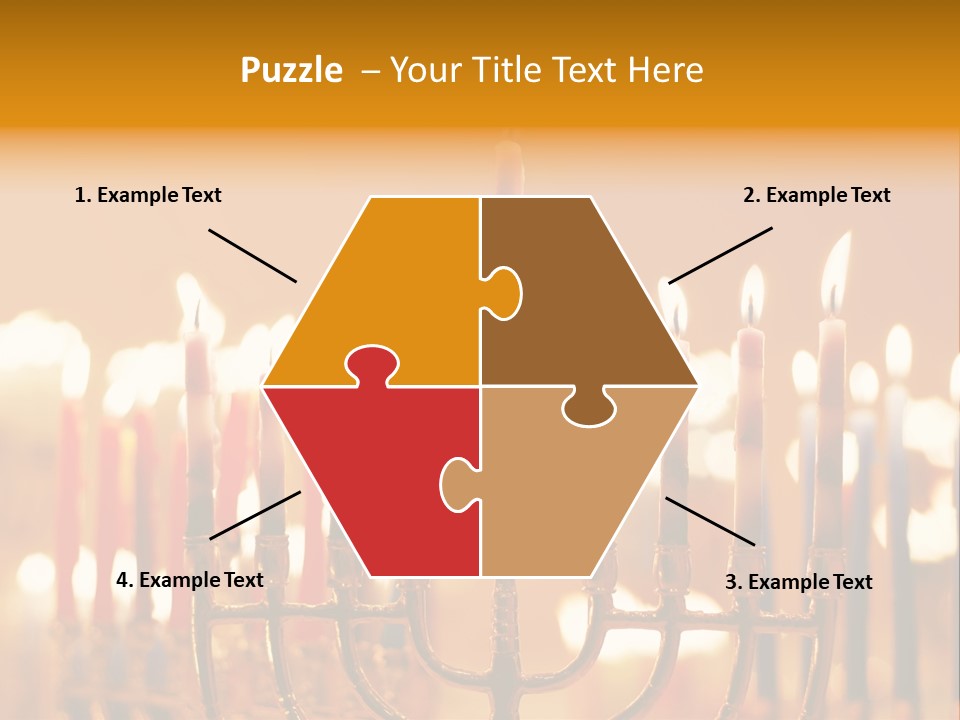 Seasonal Menorah Traditional PowerPoint Template