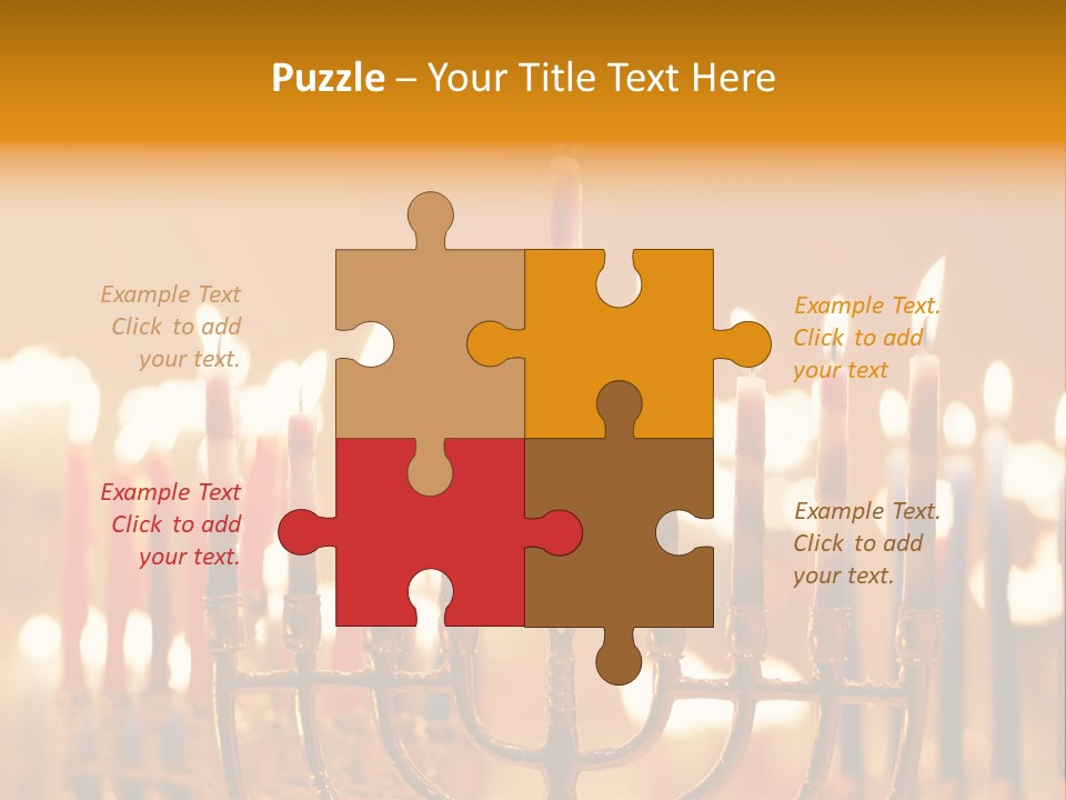 Seasonal Menorah Traditional PowerPoint Template