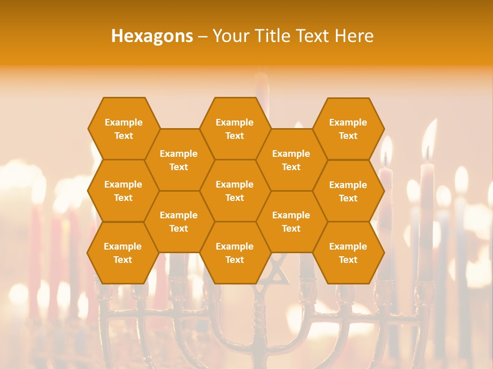 Seasonal Menorah Traditional PowerPoint Template