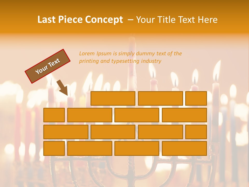 Seasonal Menorah Traditional PowerPoint Template