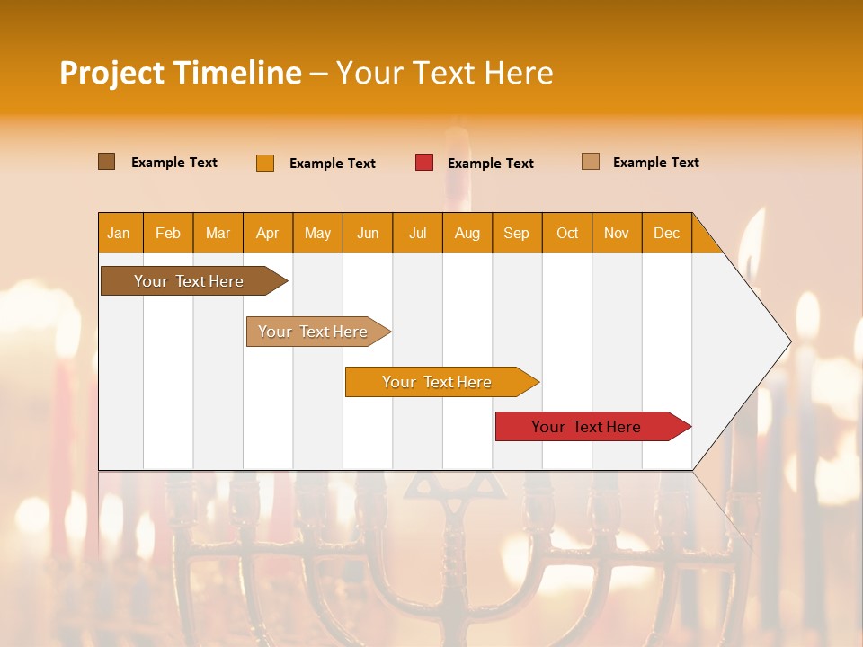 Seasonal Menorah Traditional PowerPoint Template