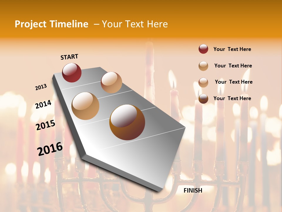 Seasonal Menorah Traditional PowerPoint Template
