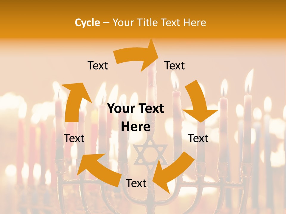 Seasonal Menorah Traditional PowerPoint Template
