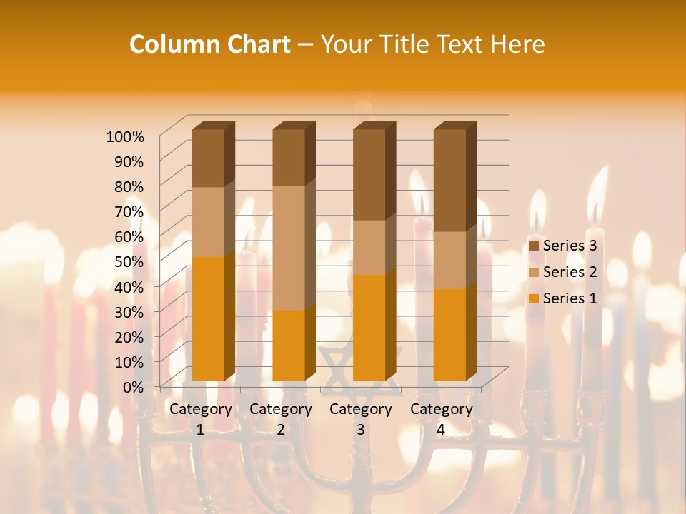 Seasonal Menorah Traditional PowerPoint Template