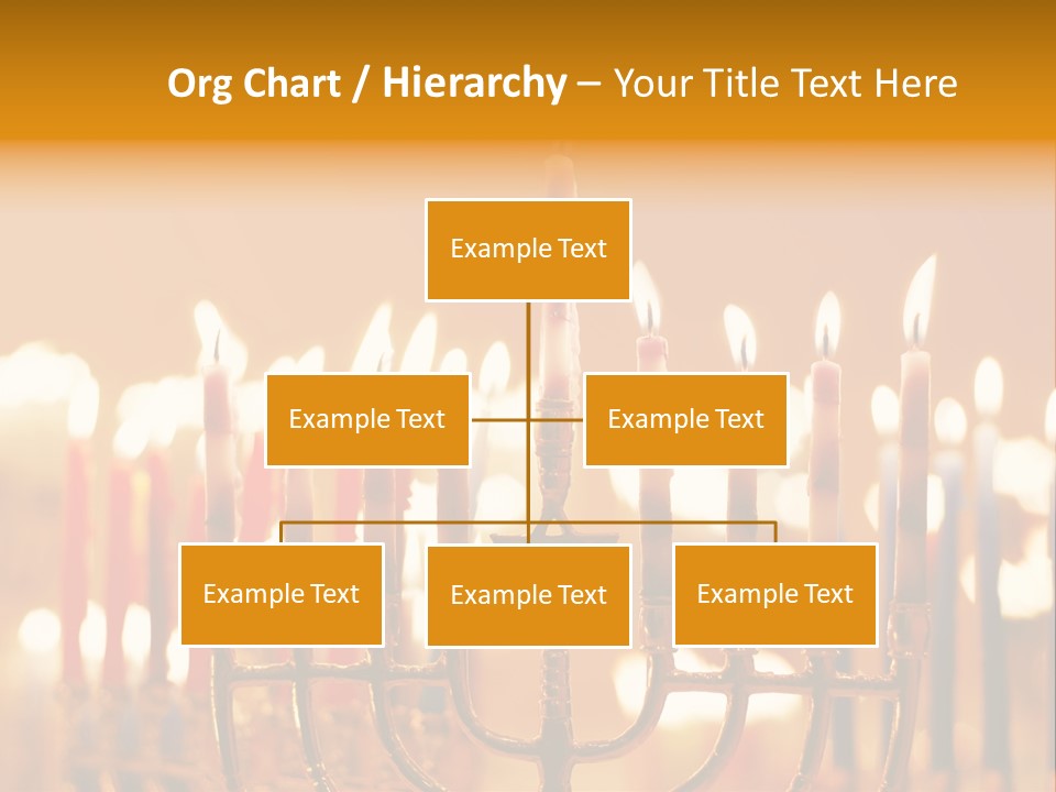 Seasonal Menorah Traditional PowerPoint Template