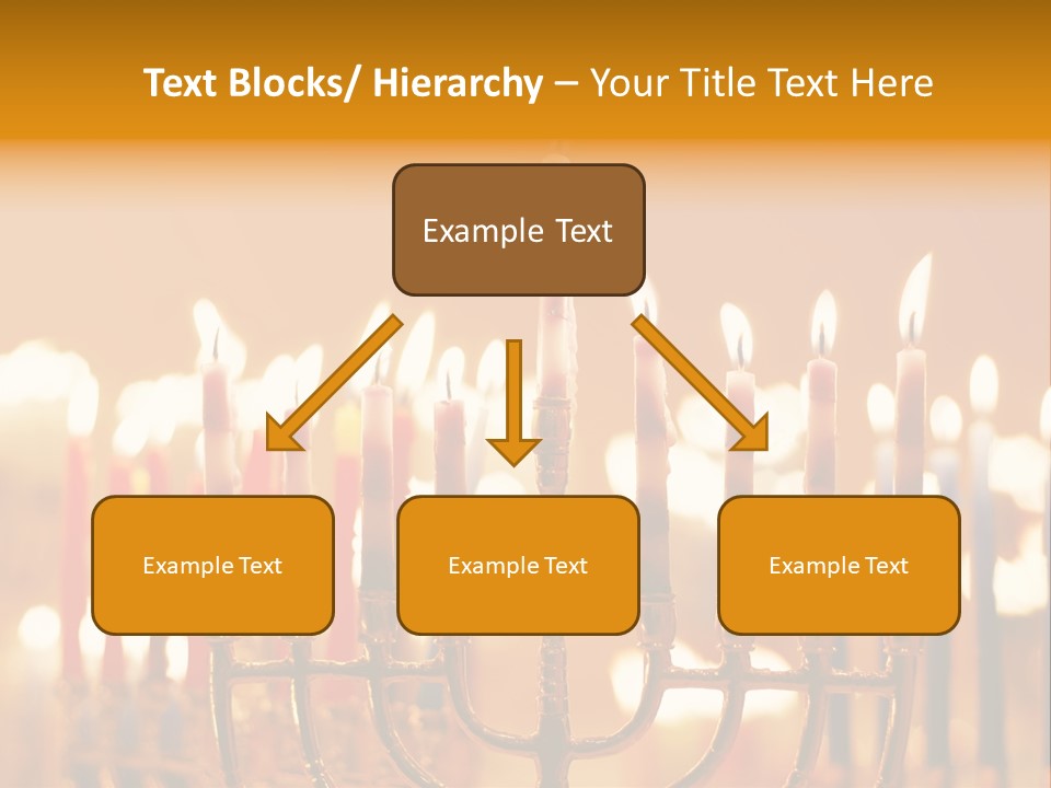 Seasonal Menorah Traditional PowerPoint Template