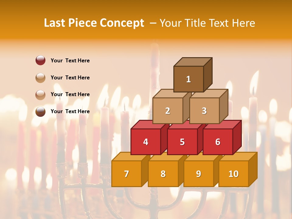 Seasonal Menorah Traditional PowerPoint Template