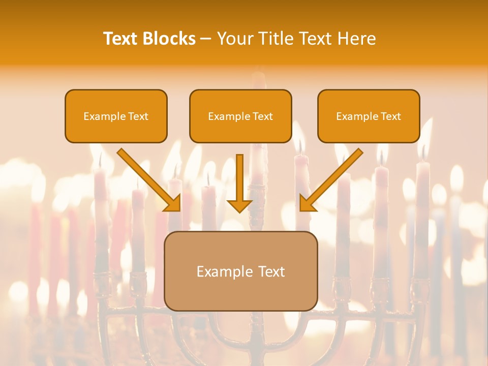 Seasonal Menorah Traditional PowerPoint Template