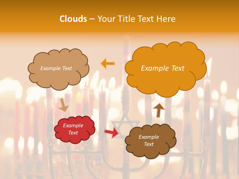 Seasonal Menorah Traditional PowerPoint Template
