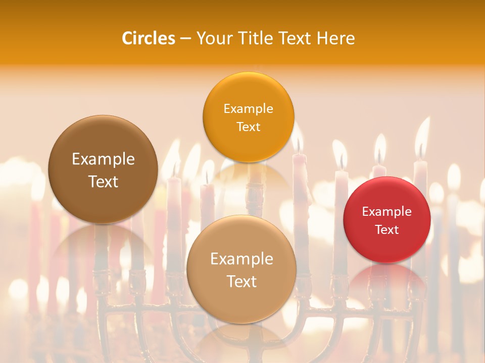 Seasonal Menorah Traditional PowerPoint Template