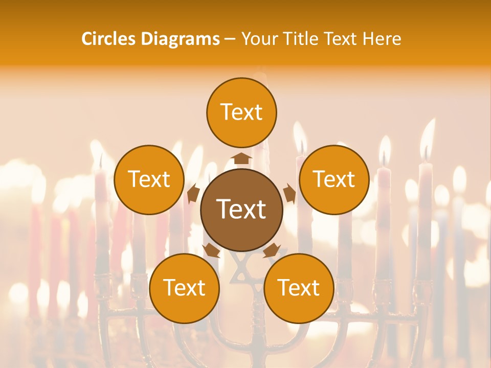 Seasonal Menorah Traditional PowerPoint Template