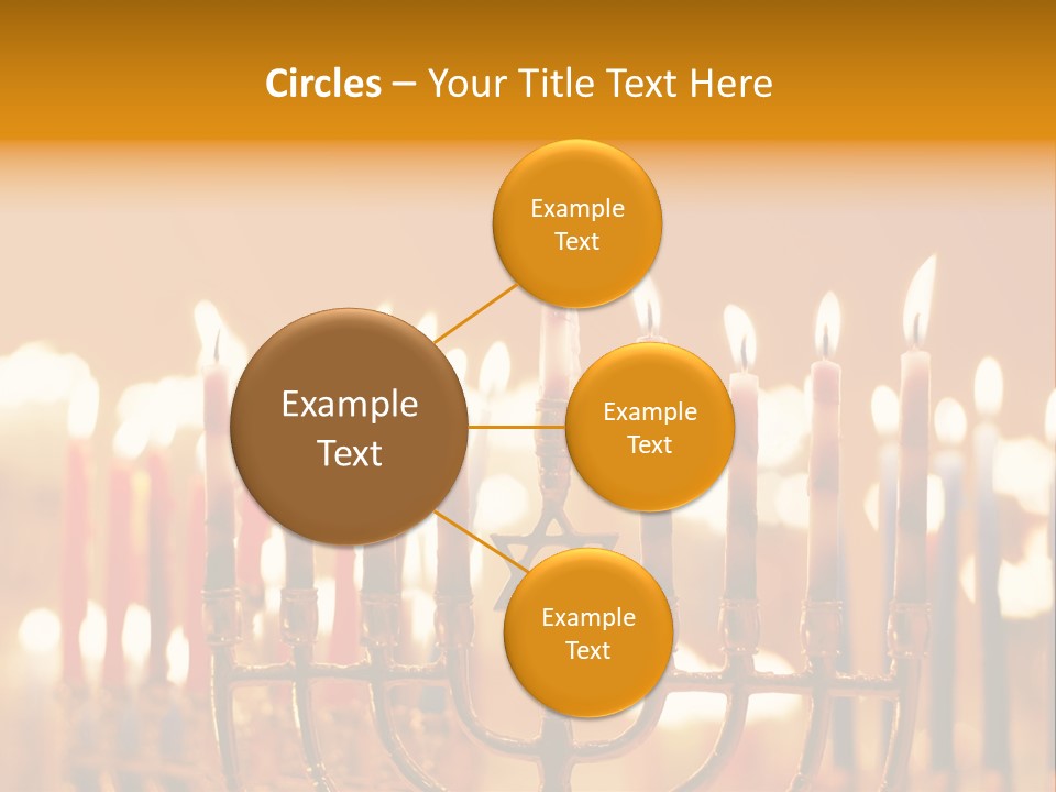 Seasonal Menorah Traditional PowerPoint Template
