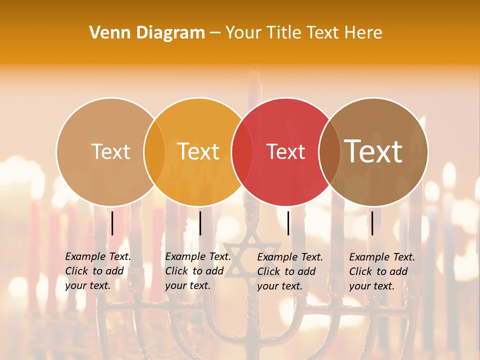 Seasonal Menorah Traditional PowerPoint Template