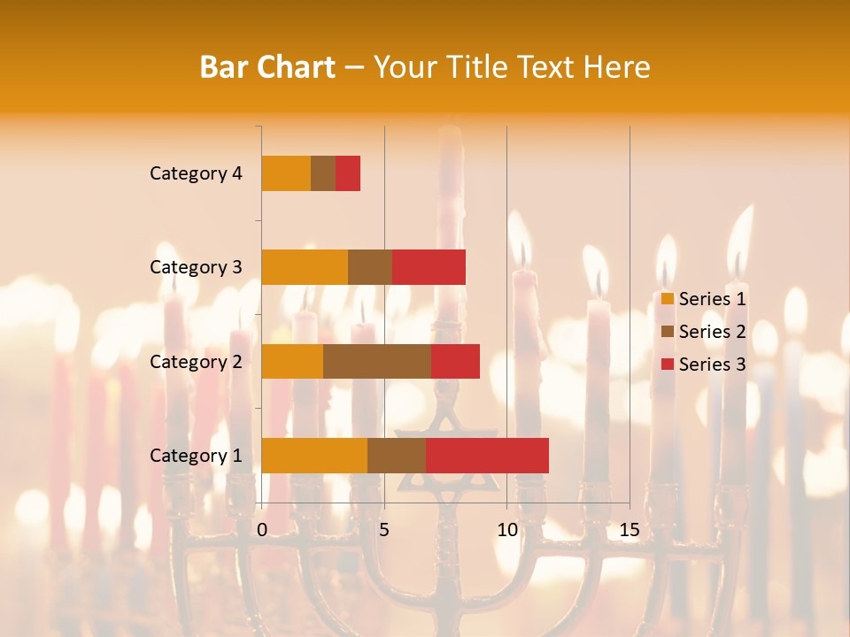 Seasonal Menorah Traditional PowerPoint Template