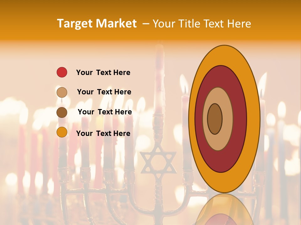 Seasonal Menorah Traditional PowerPoint Template