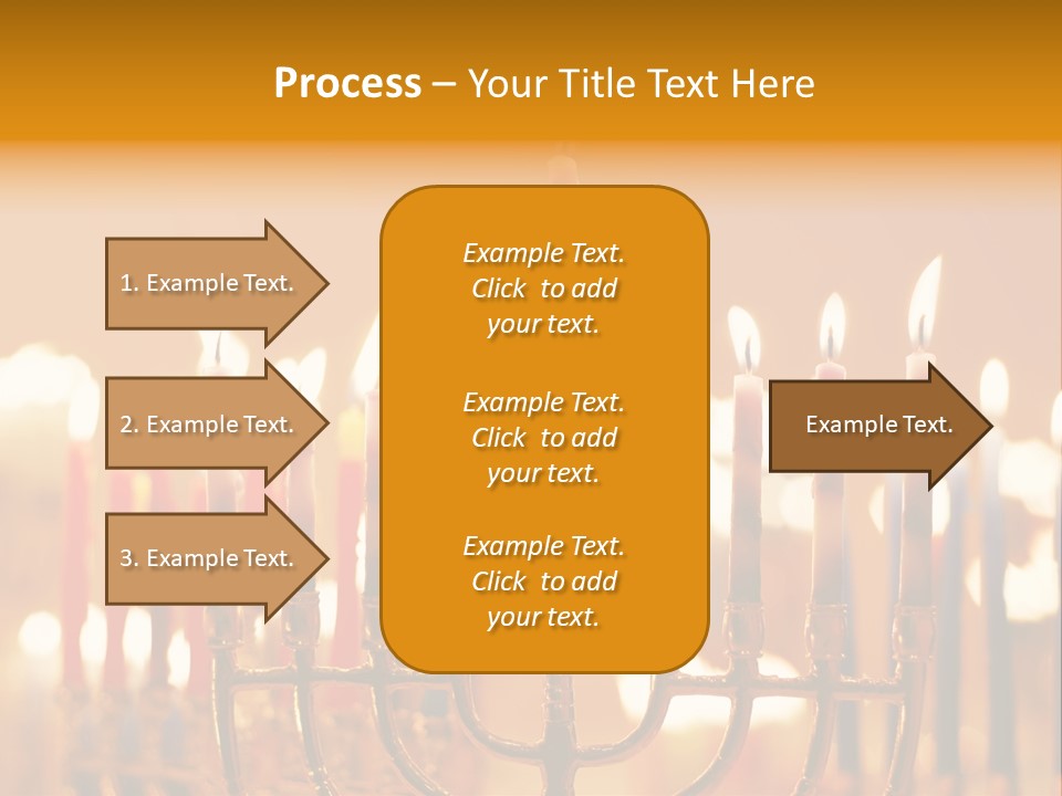 Seasonal Menorah Traditional PowerPoint Template