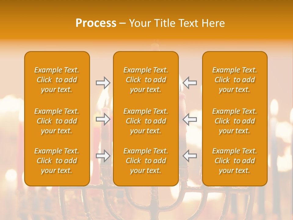 Seasonal Menorah Traditional PowerPoint Template