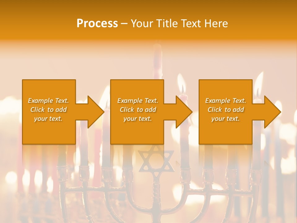 Seasonal Menorah Traditional PowerPoint Template