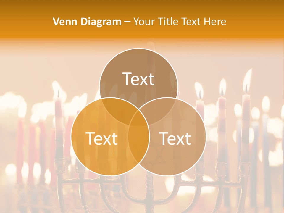 Seasonal Menorah Traditional PowerPoint Template