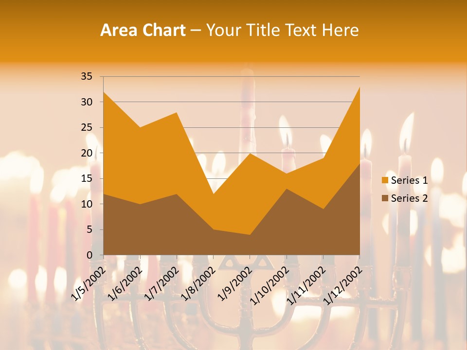 Seasonal Menorah Traditional PowerPoint Template