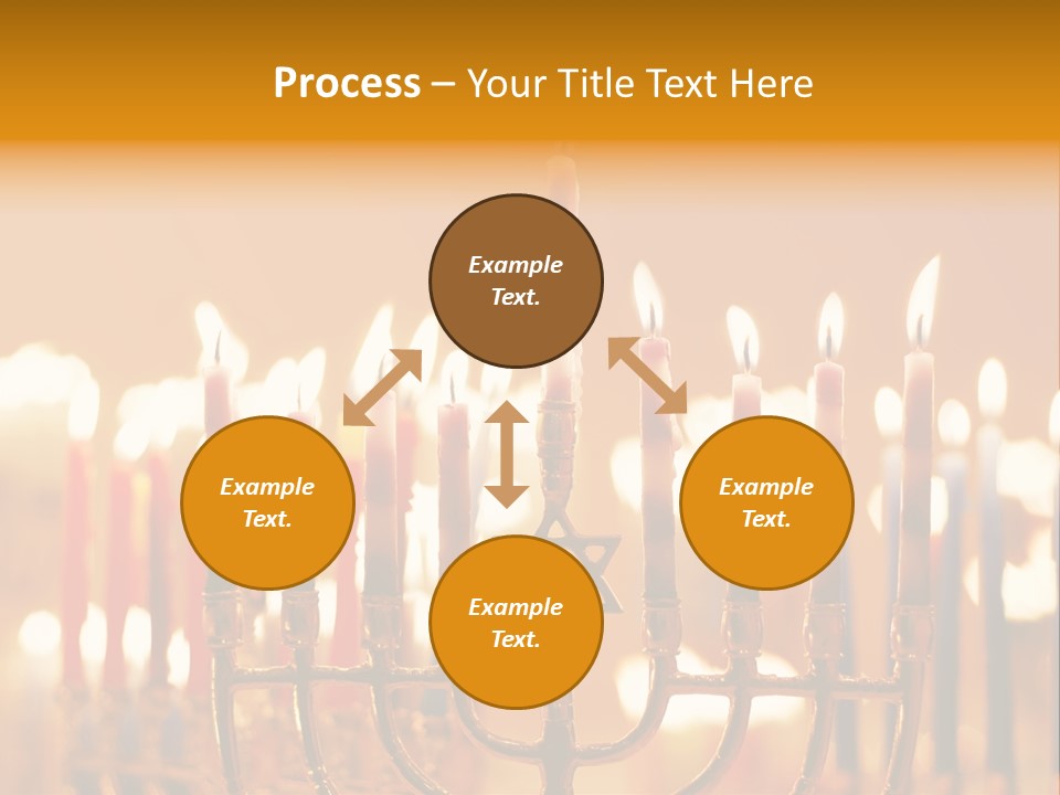 Seasonal Menorah Traditional PowerPoint Template