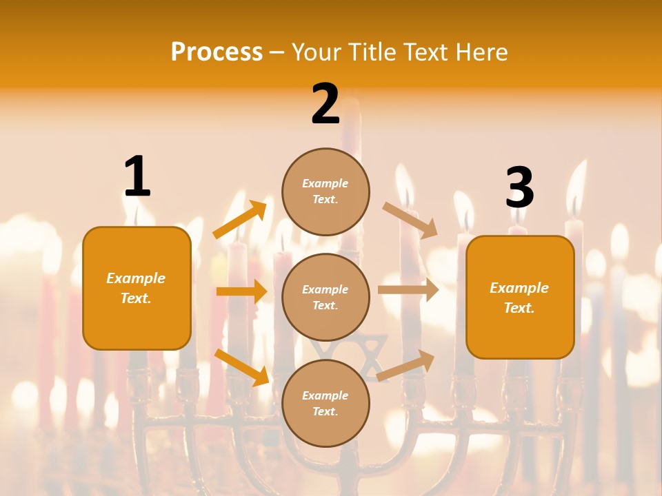 Seasonal Menorah Traditional PowerPoint Template