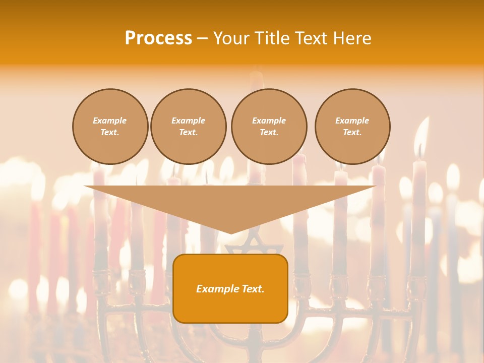 Seasonal Menorah Traditional PowerPoint Template