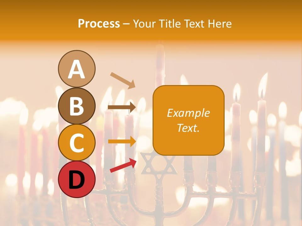 Seasonal Menorah Traditional PowerPoint Template