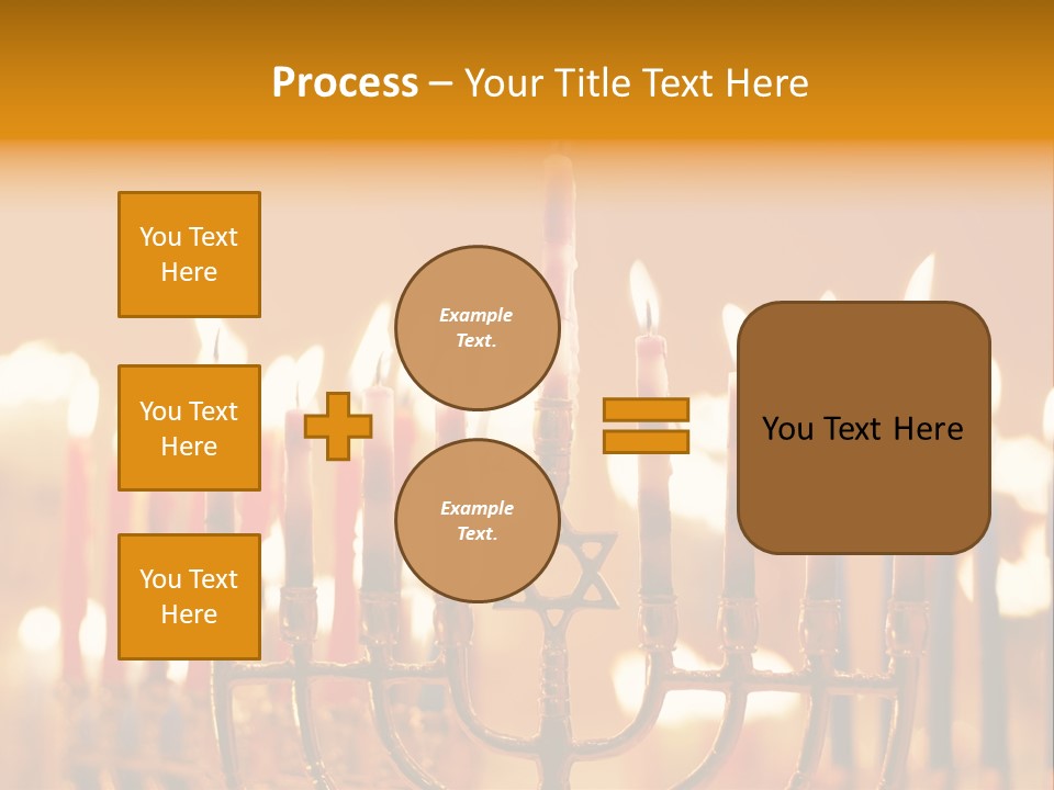 Seasonal Menorah Traditional PowerPoint Template