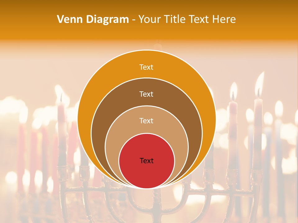 Seasonal Menorah Traditional PowerPoint Template