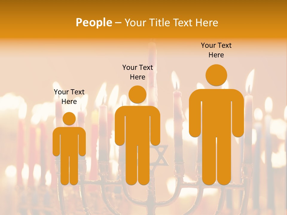 Seasonal Menorah Traditional PowerPoint Template