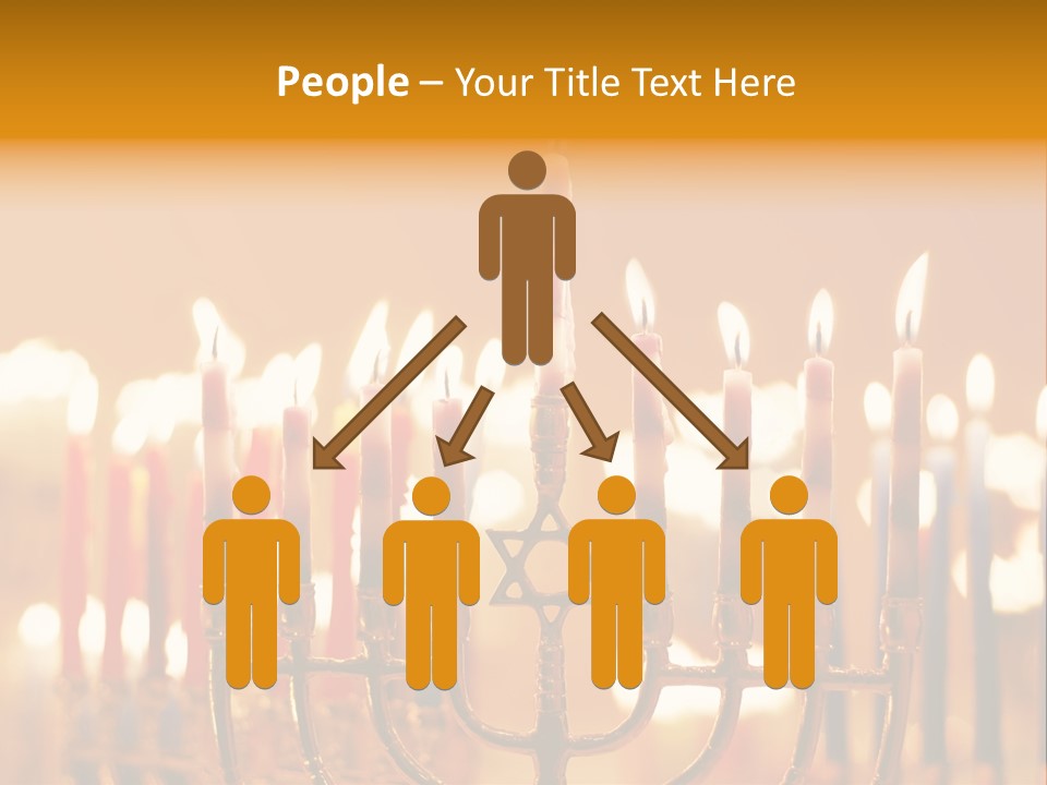 Seasonal Menorah Traditional PowerPoint Template