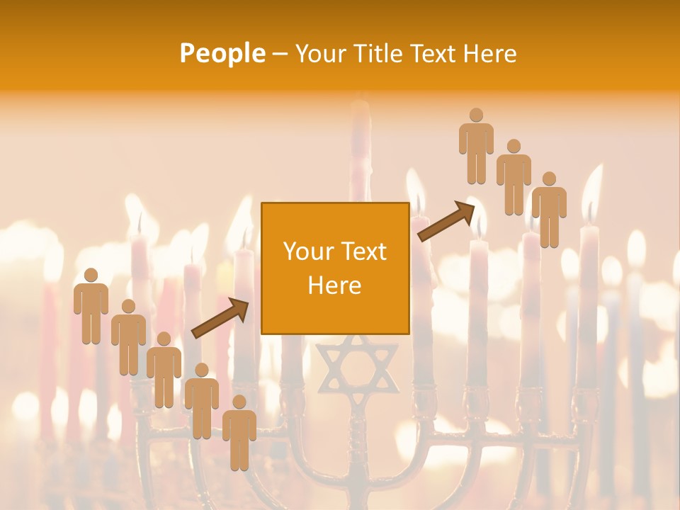 Seasonal Menorah Traditional PowerPoint Template